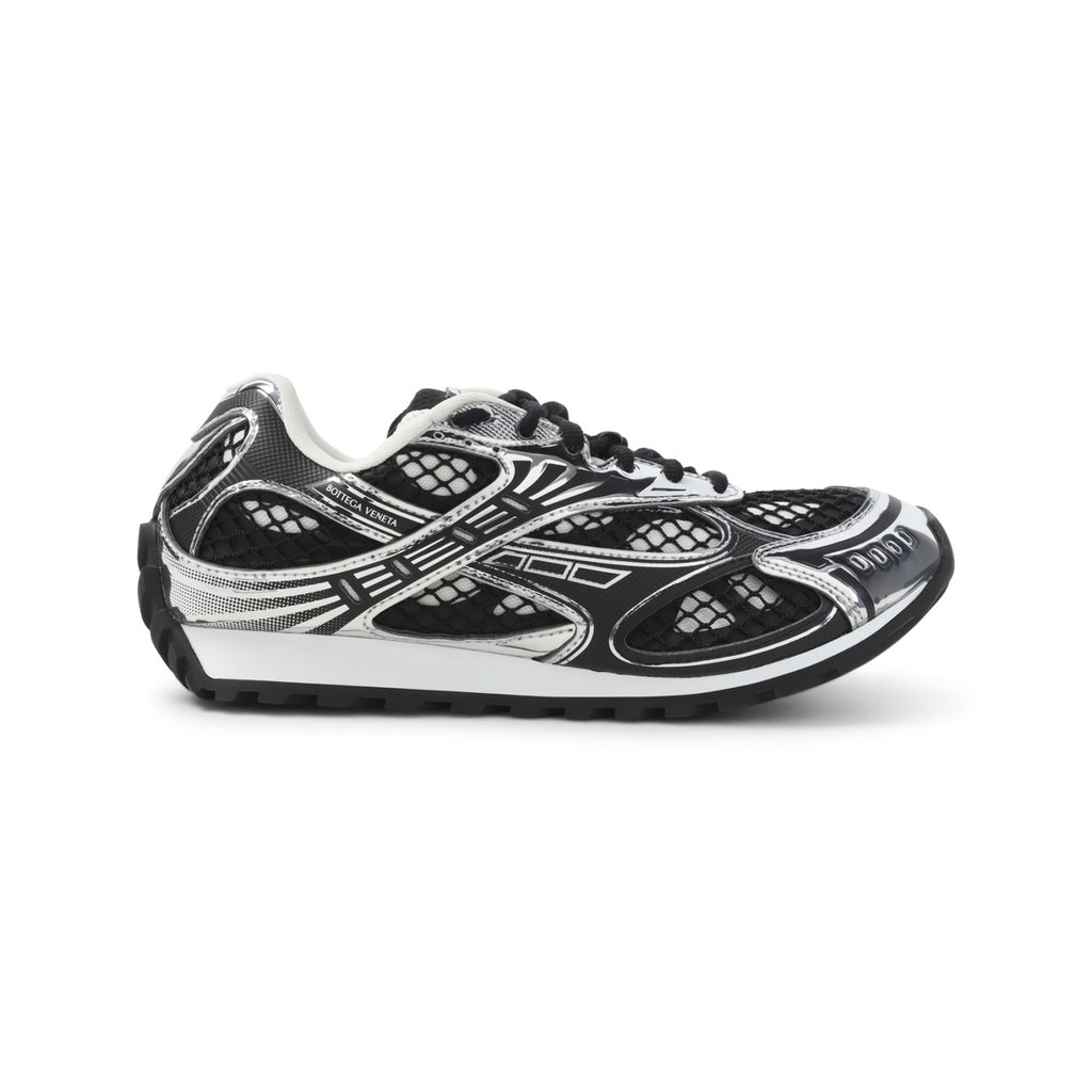 Bottega Veneta Women's Orbit Bv Sneakers in Black Silver - view 2