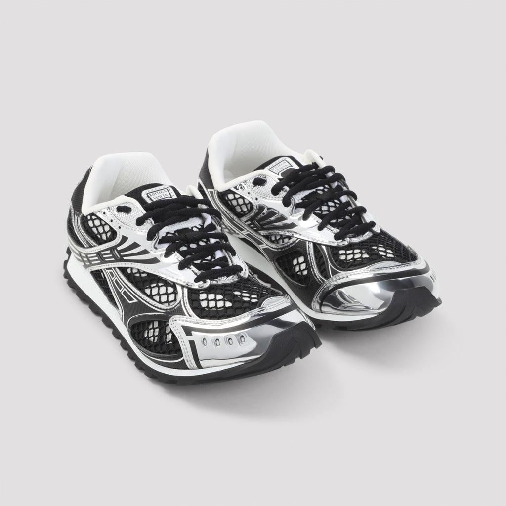 Bottega Veneta Women's Orbit Bv Sneakers in Black Silver - view 5