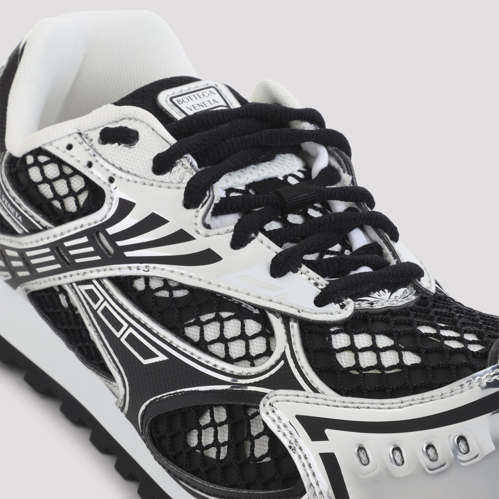 Bottega Veneta Women's Orbit Bv Sneakers in Black Silver - view 6