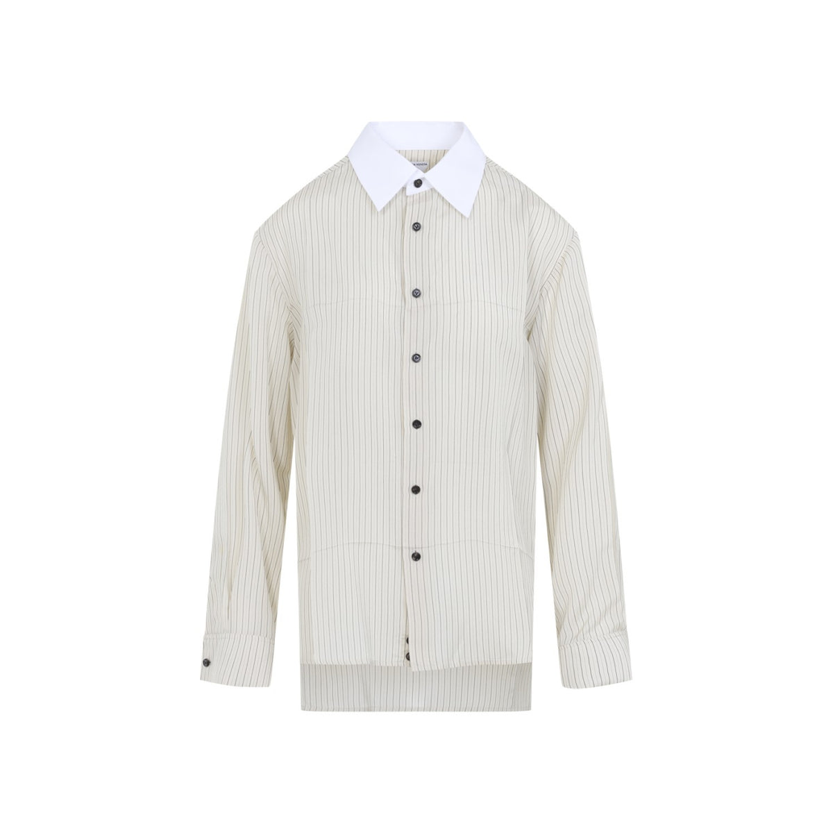 Bottega Veneta Women's Striped Viscose Shirt in Parchment - view 2