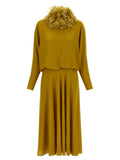 Valentino Garavani Women's Silk Georgette Midi Dress in Green