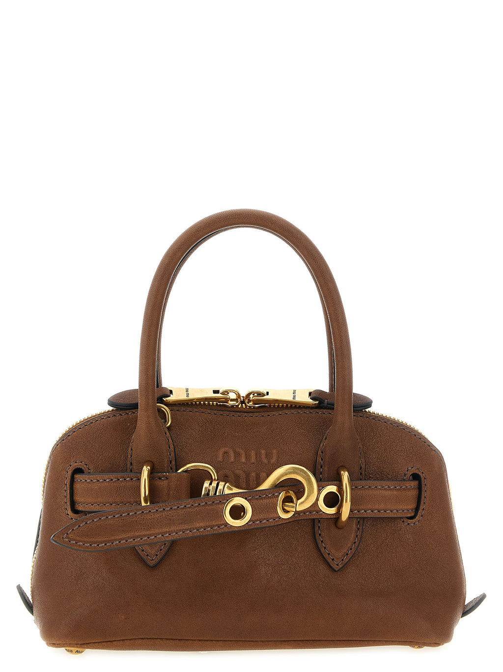 Miu Miu Women's Aventure Mini Handbag in Oak Leather