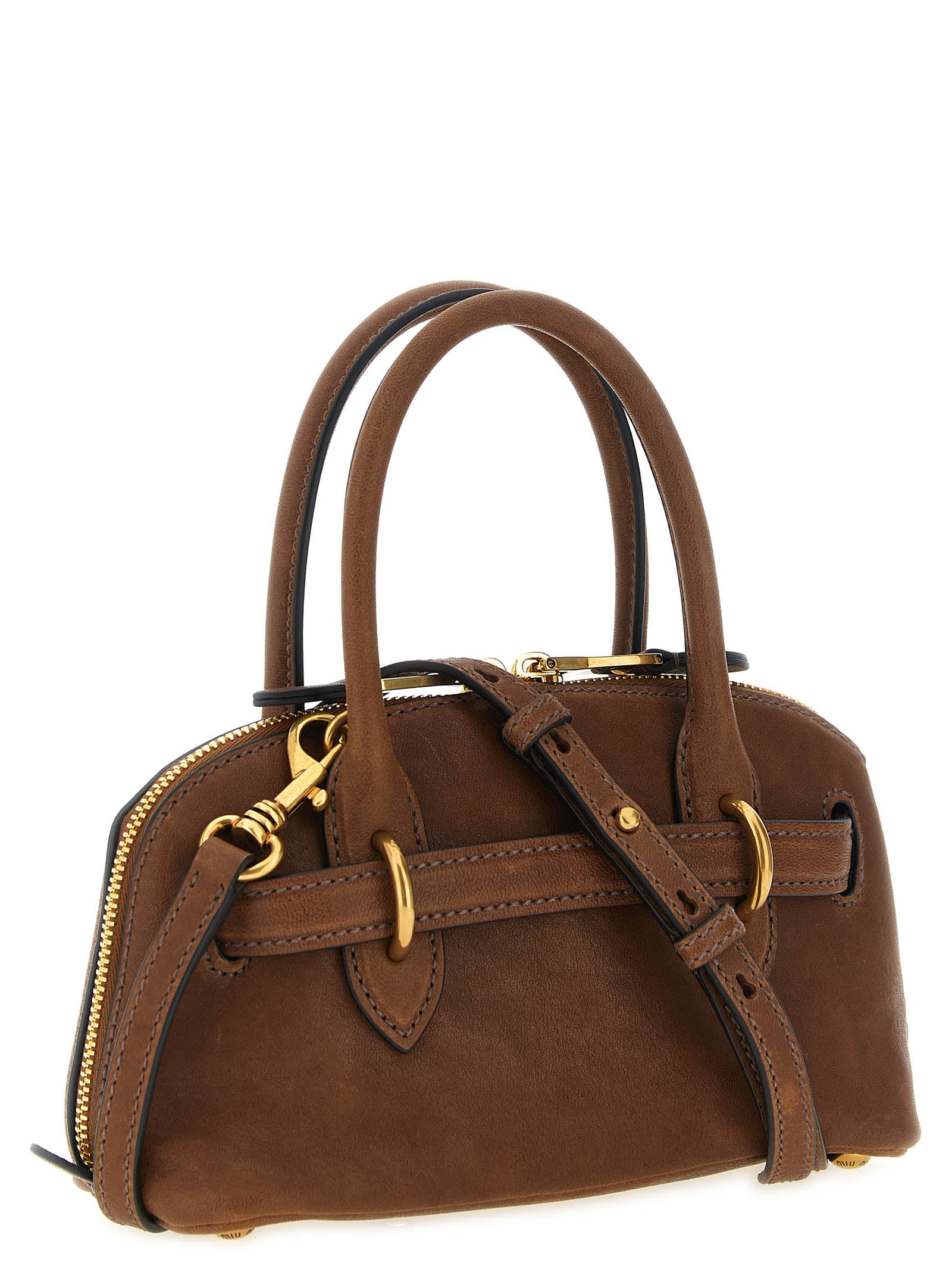 Miu Miu Women's Aventure Mini Handbag in Oak Leather
