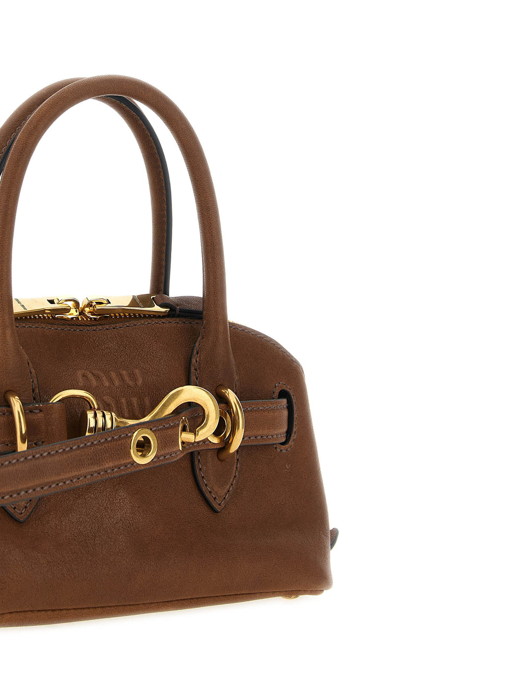 Miu Miu Women's Aventure Mini Handbag in Oak Leather