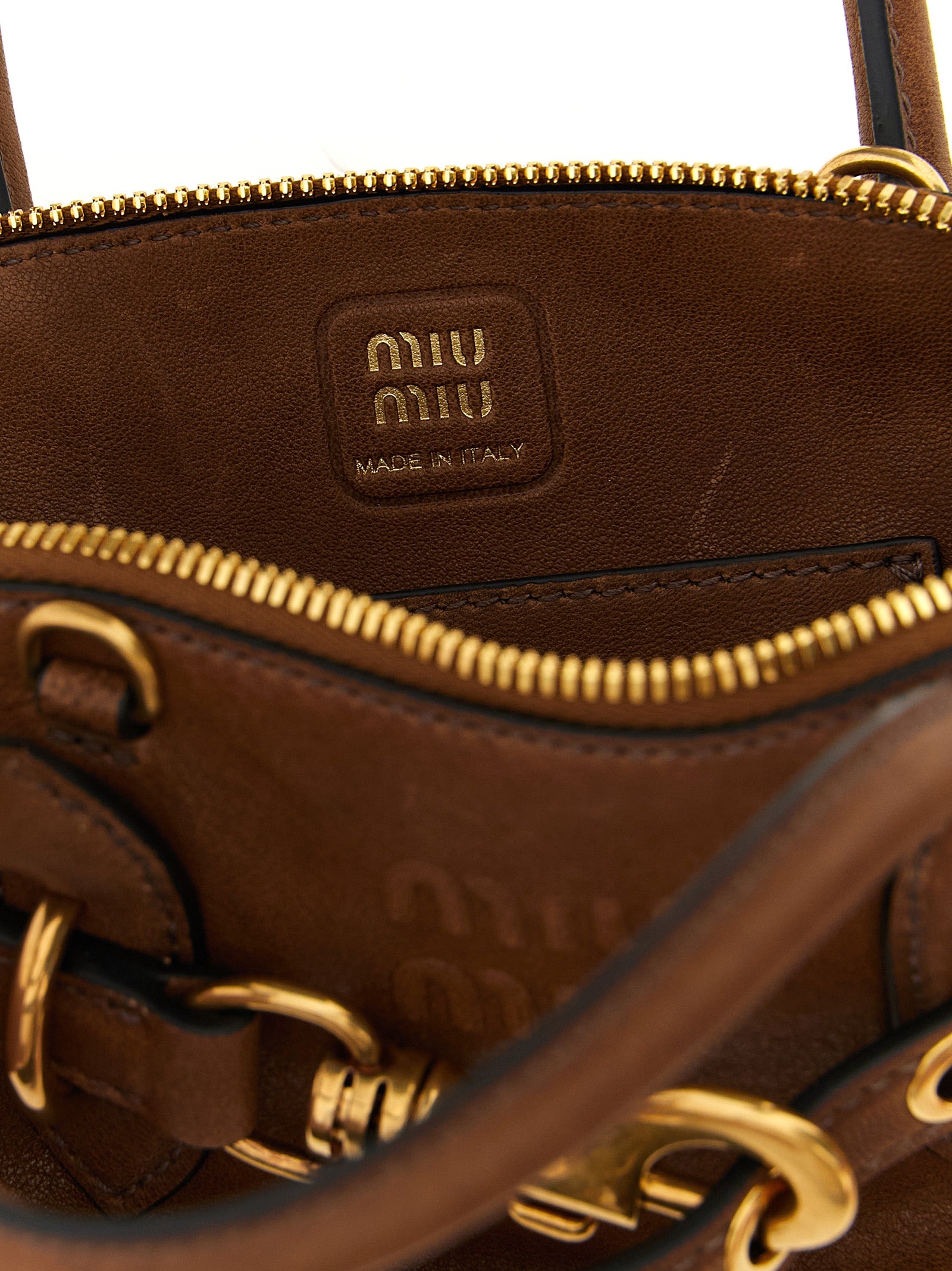 Miu Miu Women's Aventure Mini Handbag in Oak Leather
