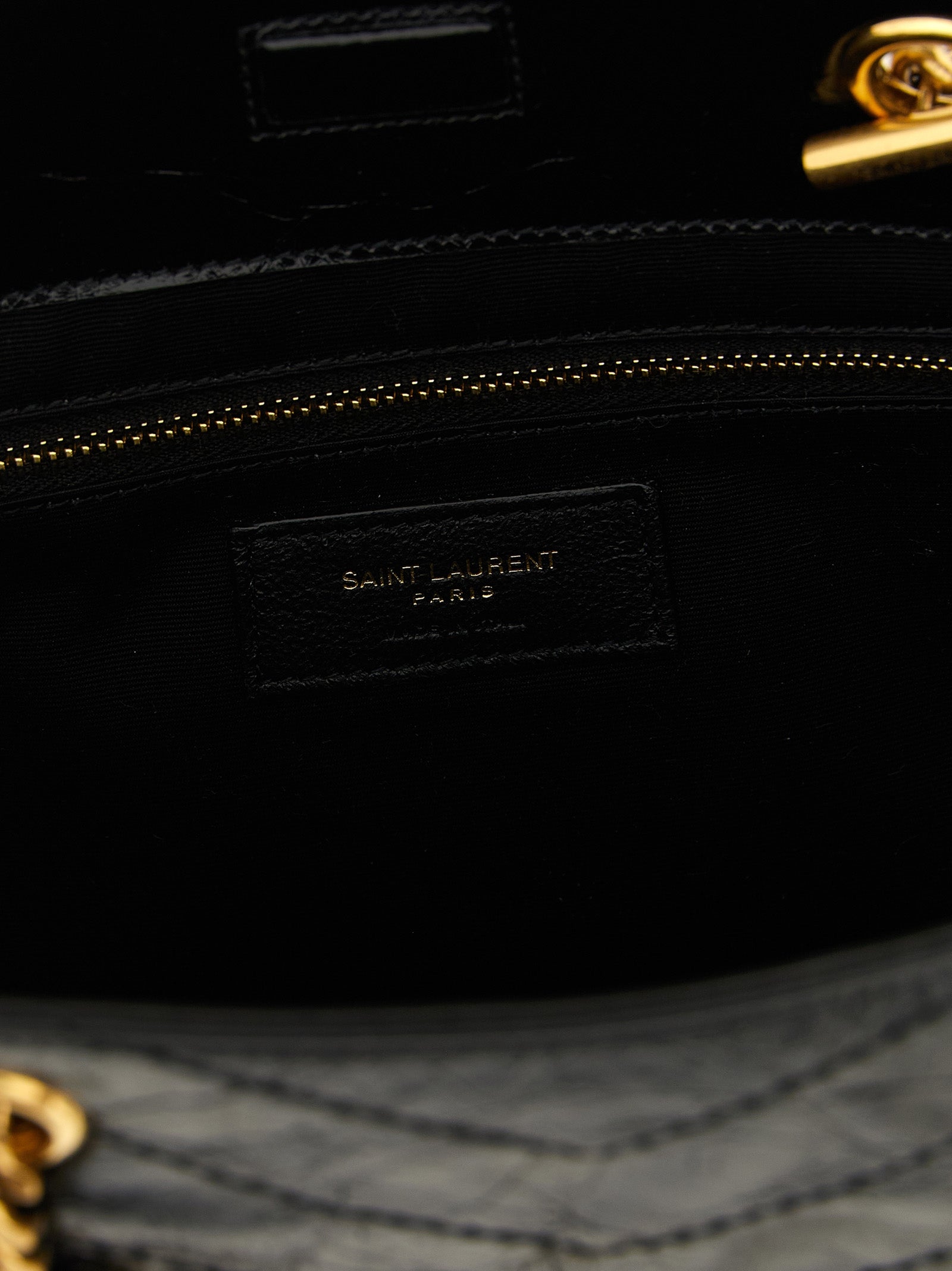Saint Laurent Women's Niki Small Leather Shopping Bag in Black
