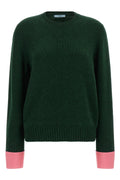 PRADA Women's Wool Sweater in Forest Green