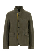 FENDI Women's Army Green Cotton Blazer