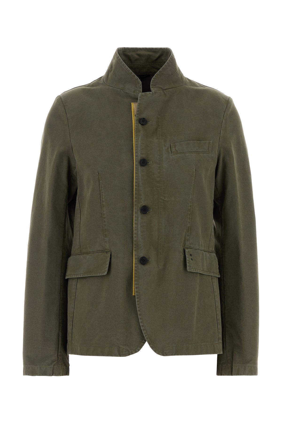 FENDI Women's Army Green Cotton Blazer