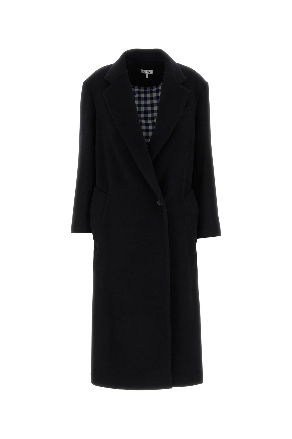LOEWE Women's Black Wool Blend Coat