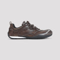 Balenciaga Men's Radar Leather Sneakers in Brown Black
