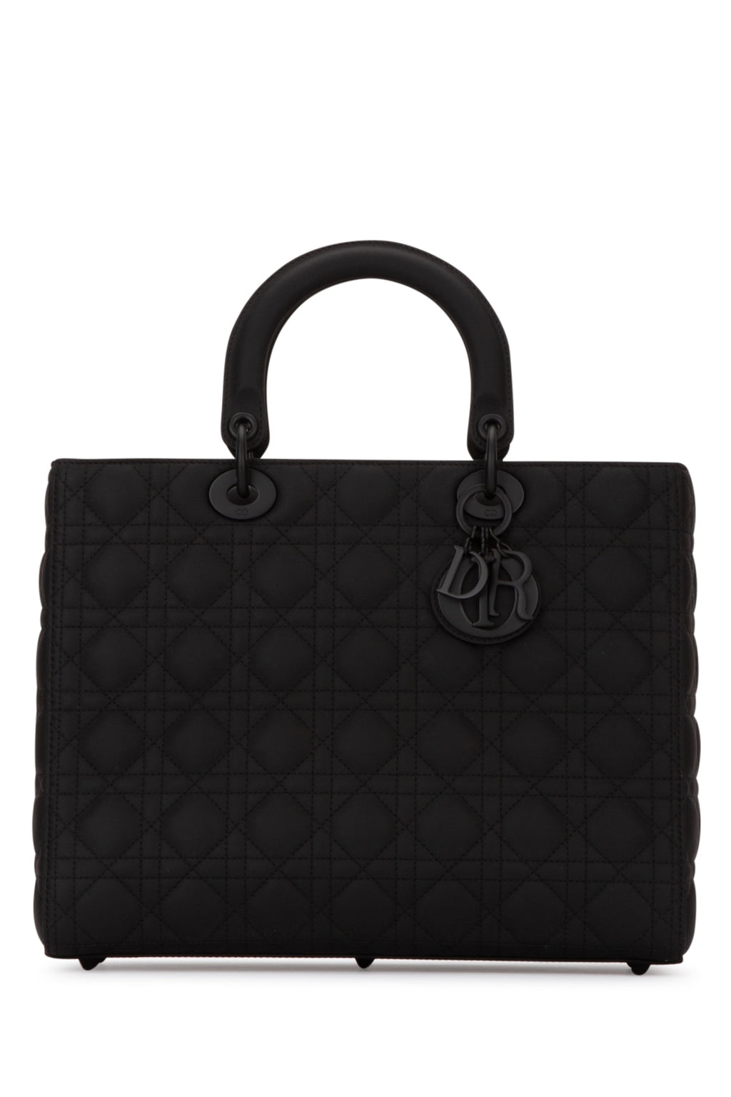 Dior Women's Lady Dior Large Bag in Black Calfskin
