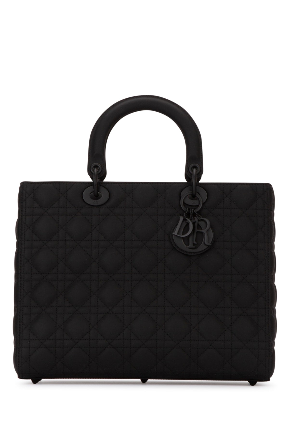 Dior Women's Lady Dior Large Bag in Black Calfskin