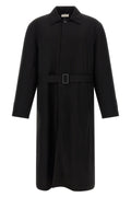 The Row Men's 2-in-1 Rozi Wool Coat in Black