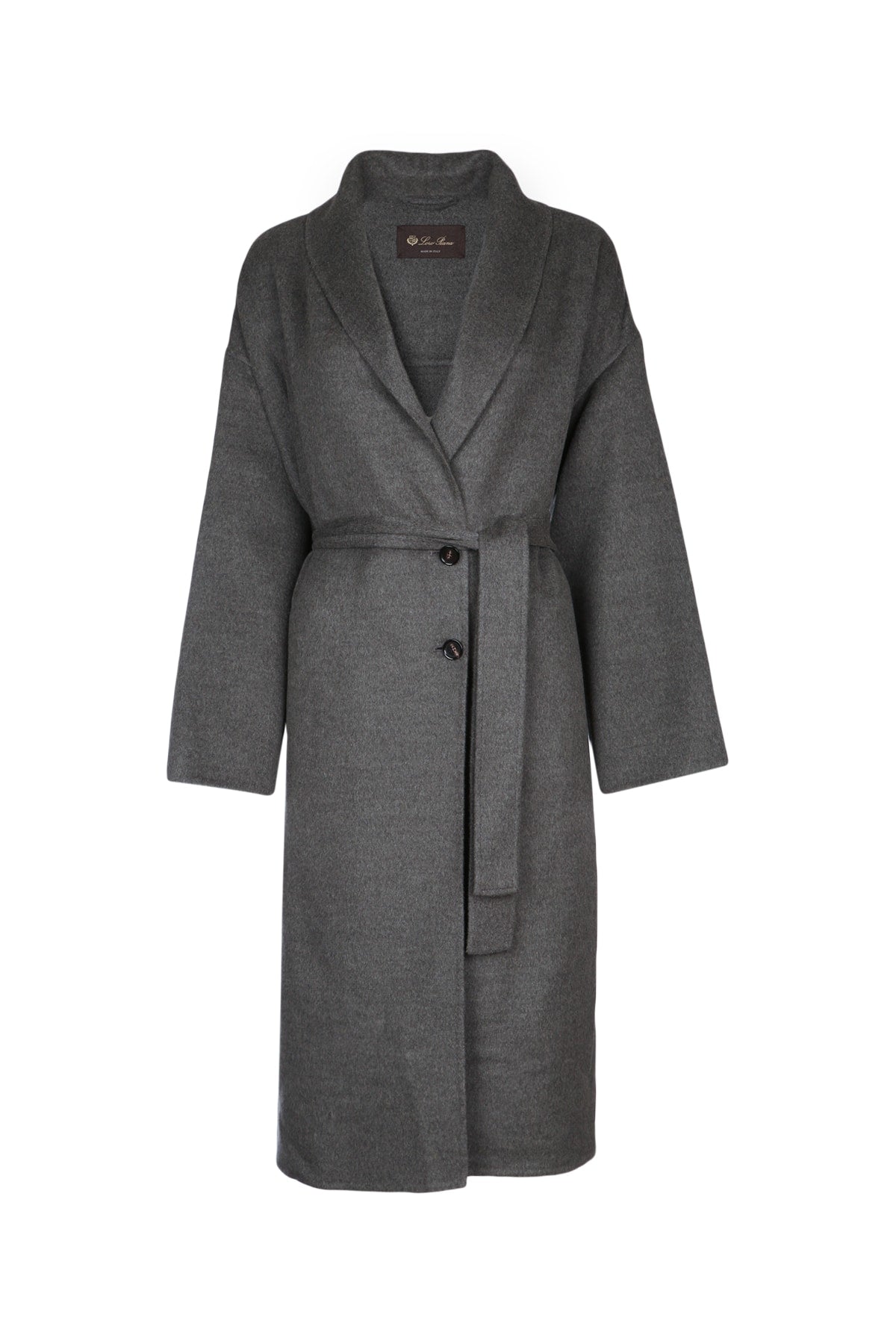 Loro Piana Women's Granby DB Cashmere Coat in Gray