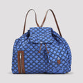 Celine Men's Padded Nylon Backpack in Ultra Blue Black