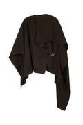 Dior Women's Cashmere Cape Coat in Brown