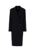 LOEWE Women's Midnight Blue Wool Blend Coat