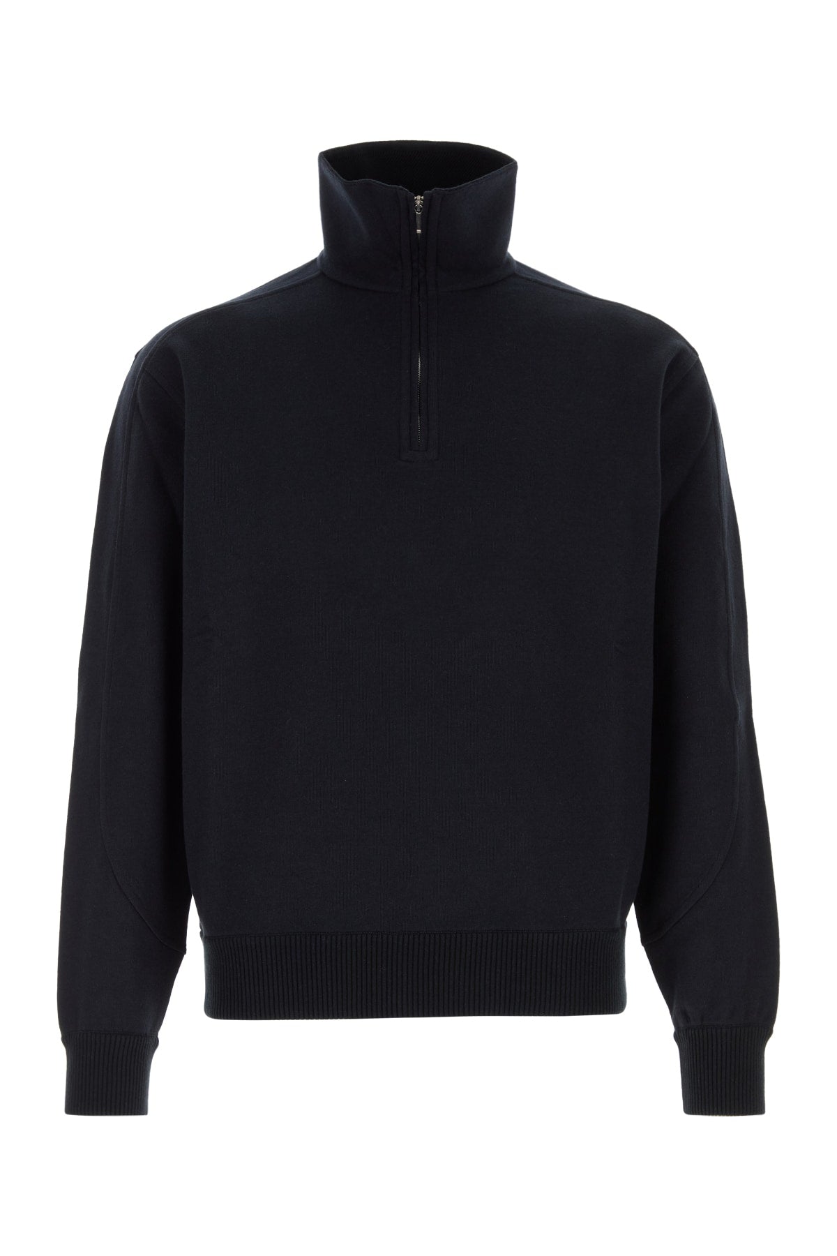 Loro Piana Men's Whitney Cashmere Polo Sweatshirt in Navy Blue