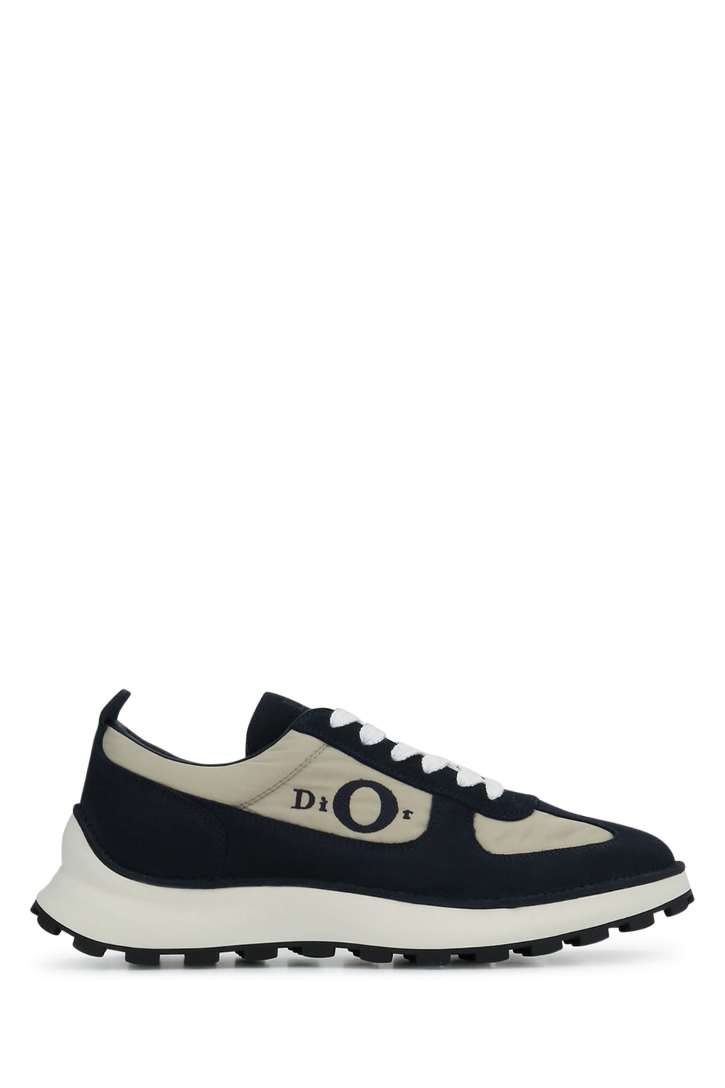 Dior Men's Squash Suede Sneakers in Light Blue Grey