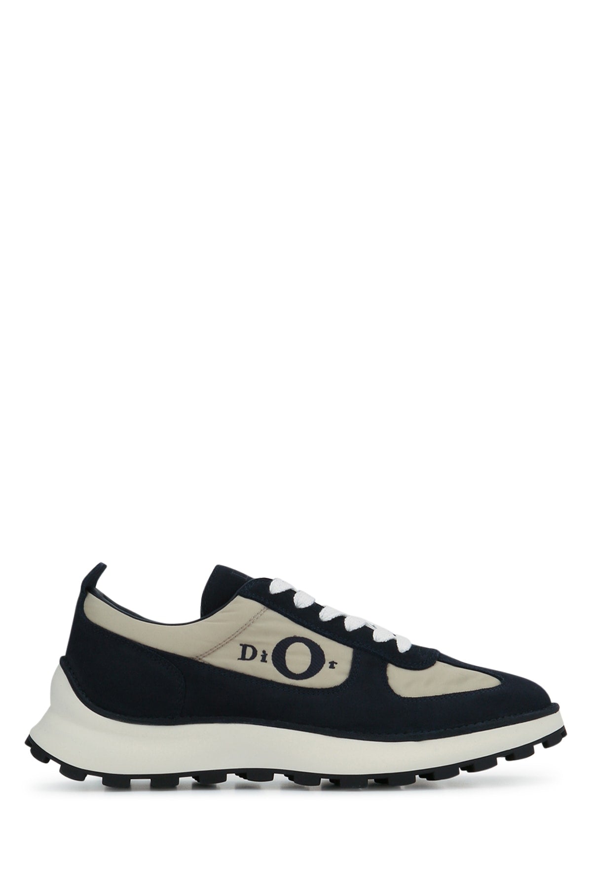 Dior Men's Squash Suede Sneakers in Light Blue Grey