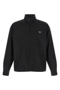 Prada Men's Wool Shirt Jacket in Gray
