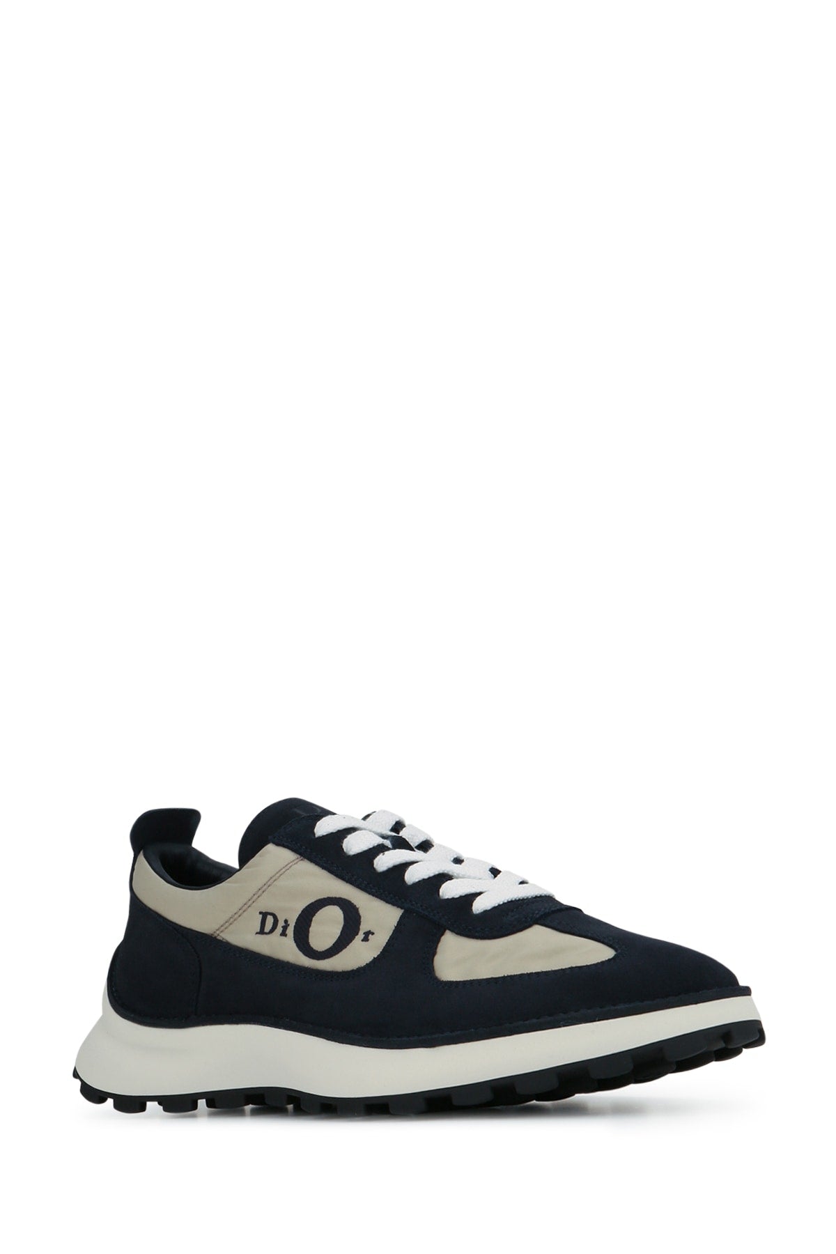 Dior Men's Squash Suede Sneakers in Light Blue Grey