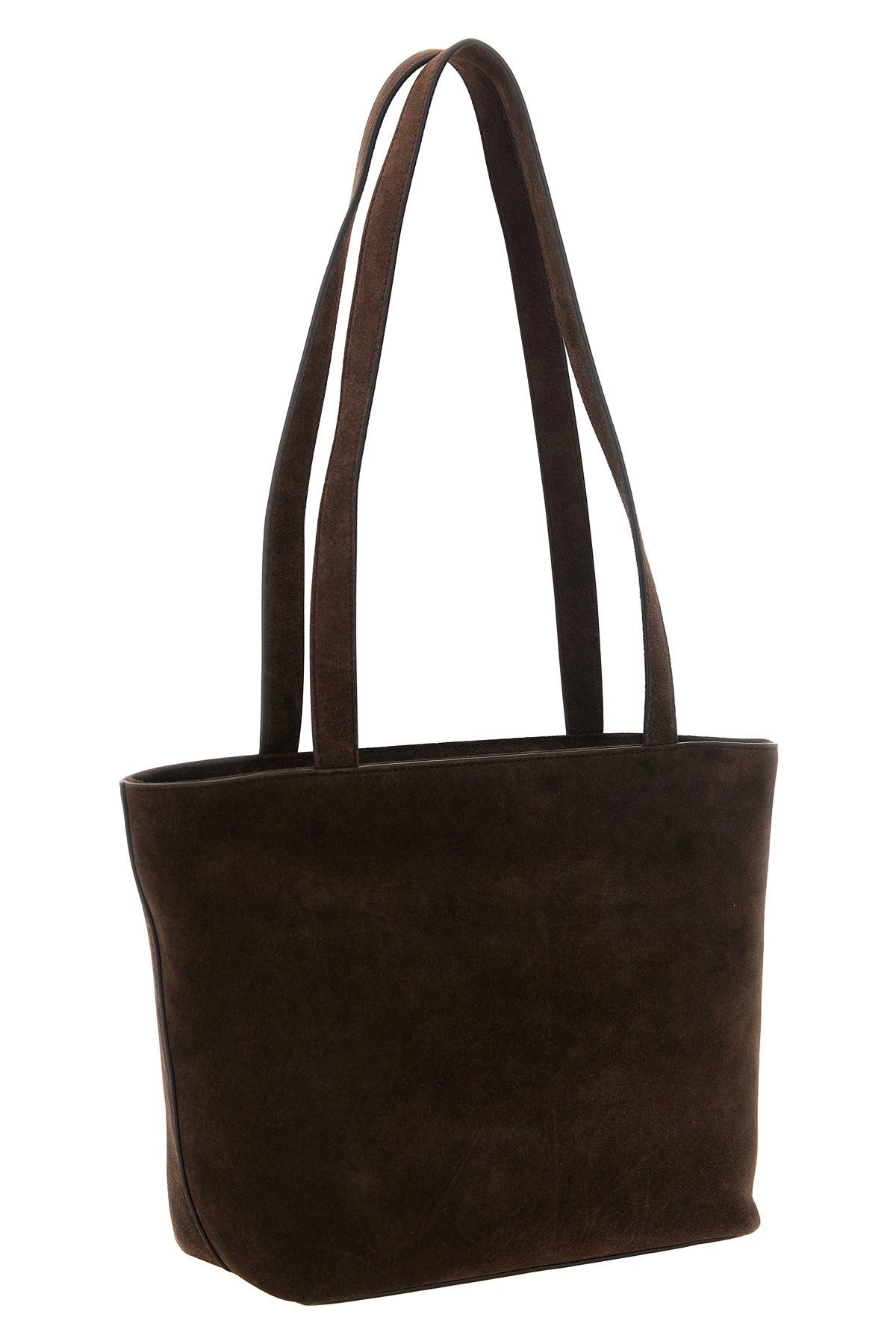 The Row Women's Parker Leather Shopping Bag in Brown