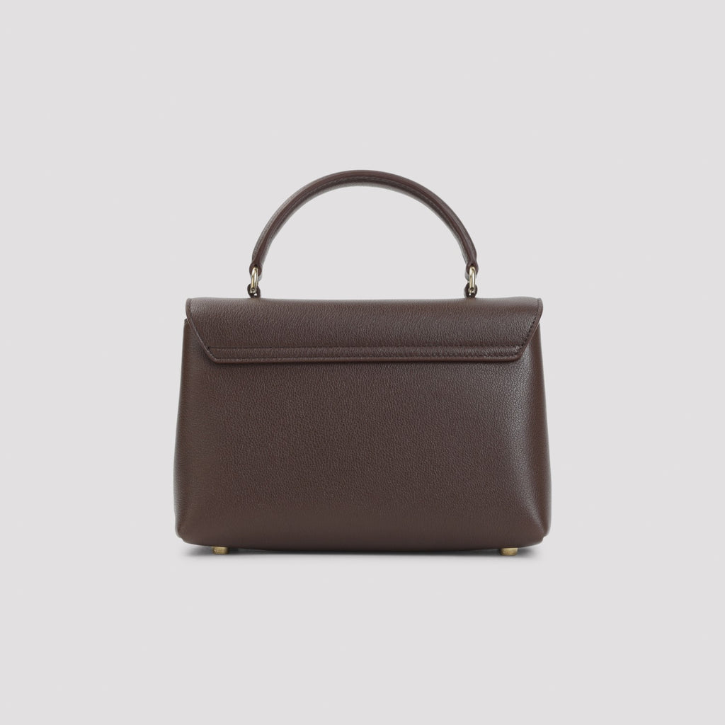 Celine Women's Teen Nino Calfskin Shoulder Bag in Chestnut