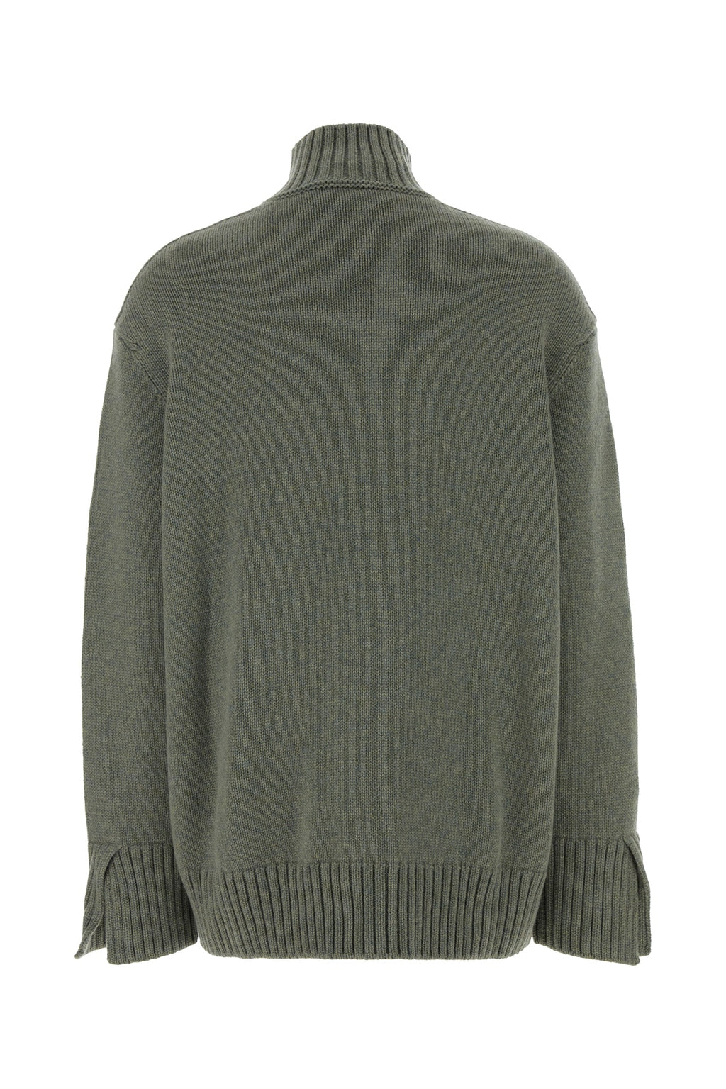 Loro Piana Women's Baby Cashmere Turtleneck Sweater in Green Melange
