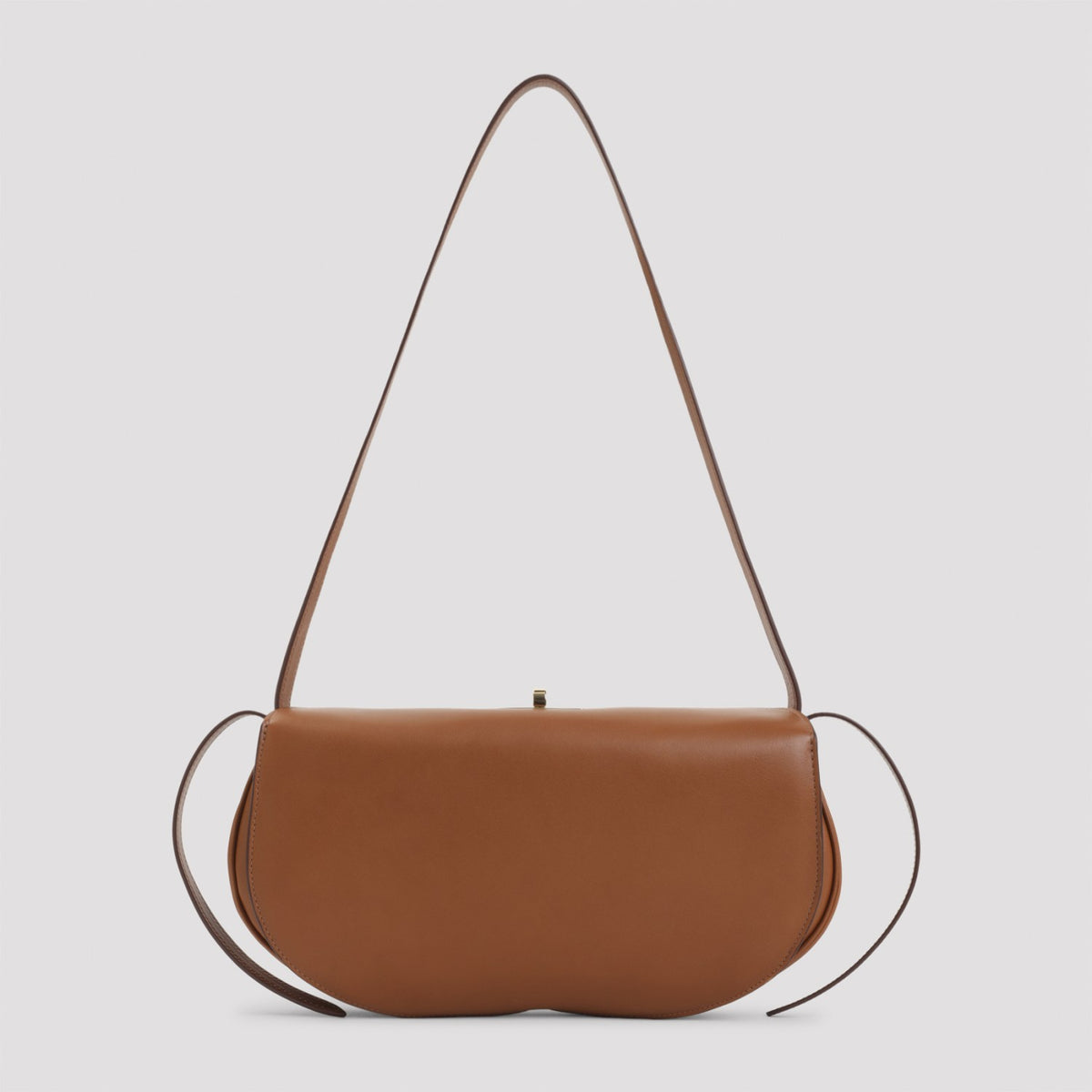 Celine Women's Hot Dog Leather Shoulder Bag in Tan