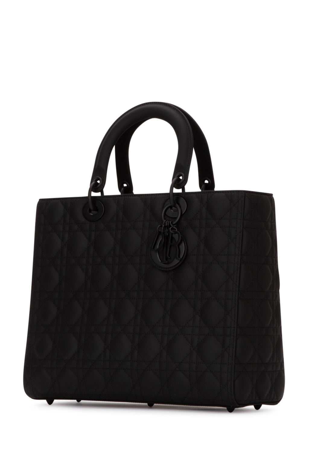 Dior Women's Lady Dior Large Bag in Black Calfskin