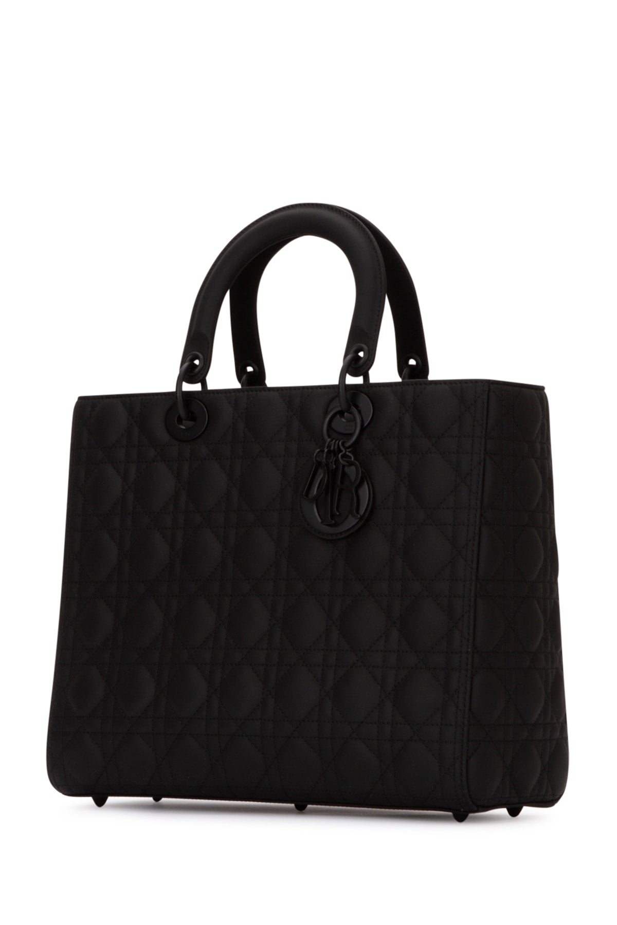 Dior Women's Lady Dior Large Bag in Black Calfskin
