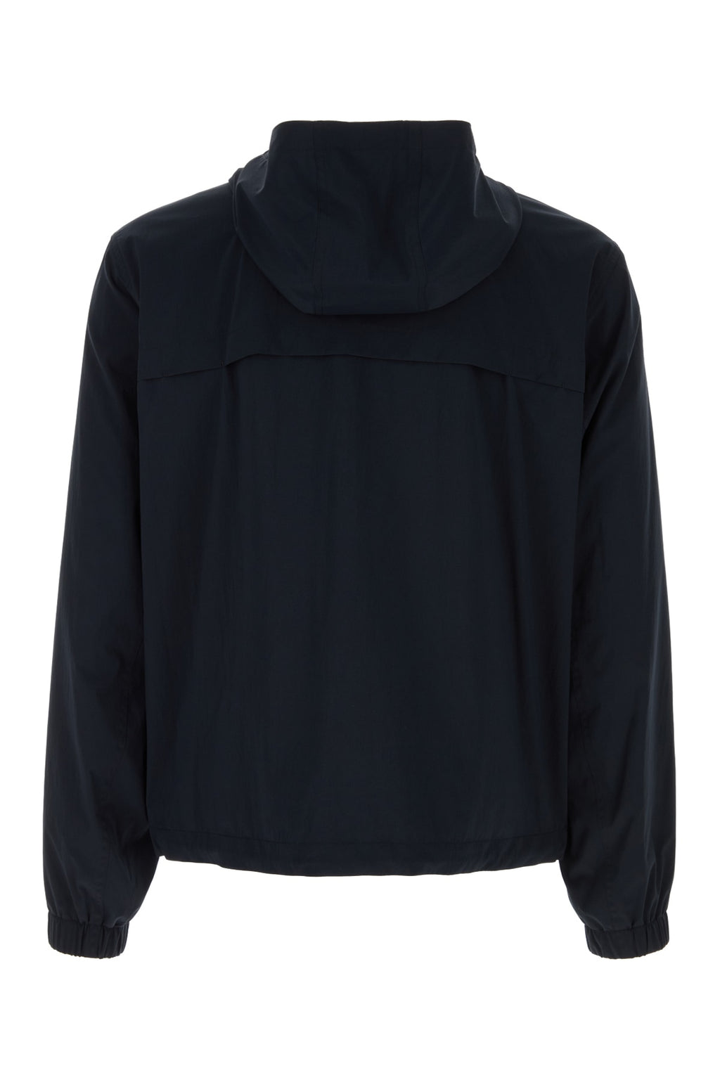 Dior Men's Montaigne Zip Hooded Jacket in Deep Blue Polyester