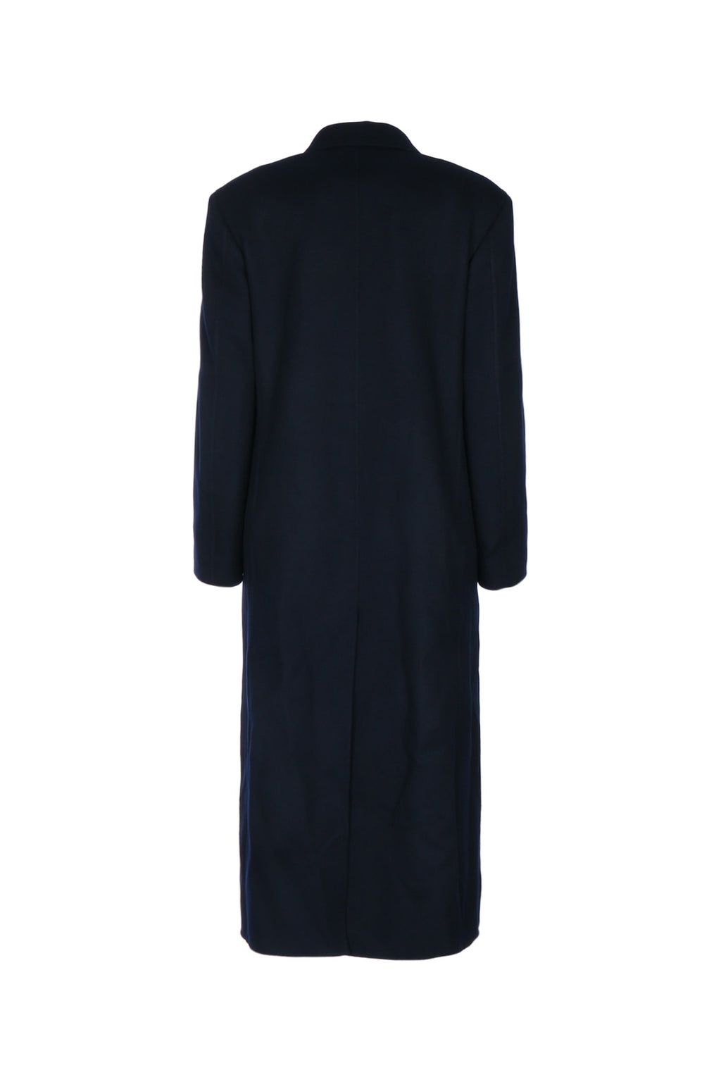 Loro Piana Women's Lenny Wool Coat in Navy Blue