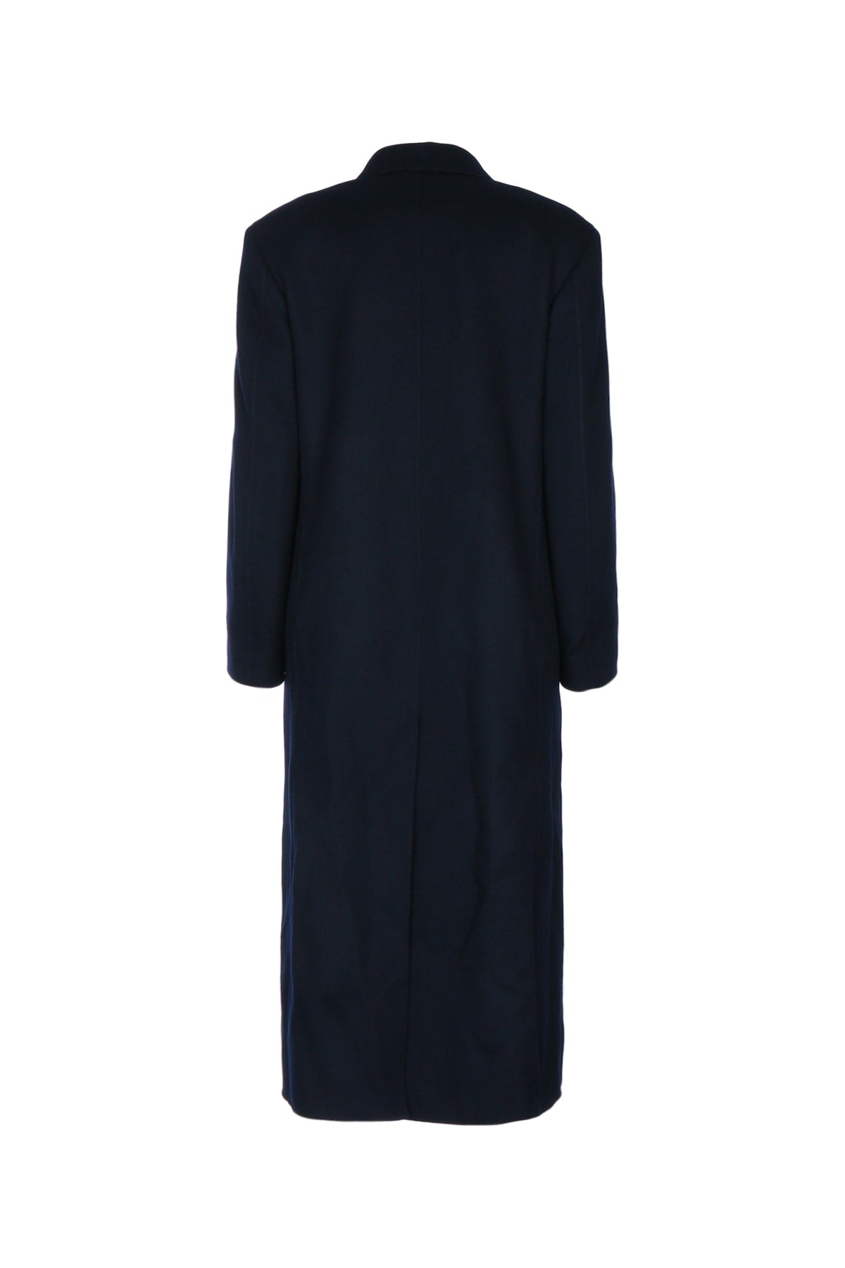 Loro Piana Women's Lenny Wool Coat in Navy Blue