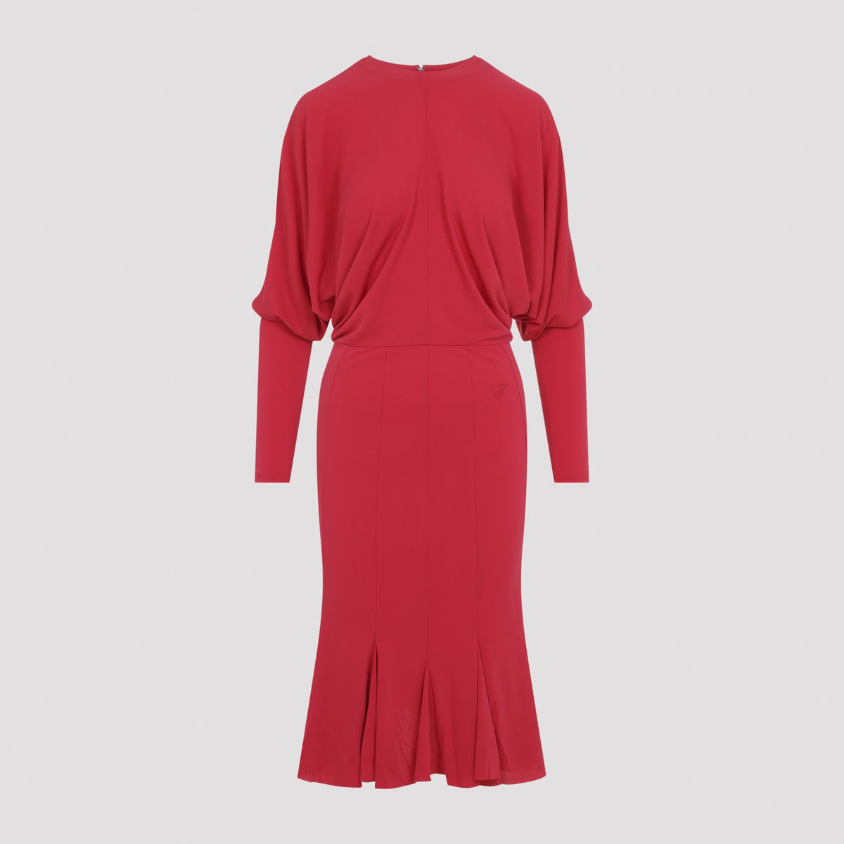 Jacquemus Women's Acetate Losange Midi Dress in Red