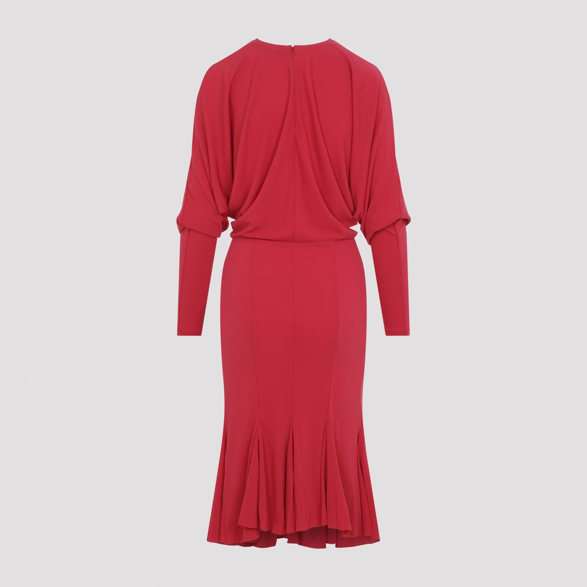 Jacquemus Women's Acetate Losange Midi Dress in Red