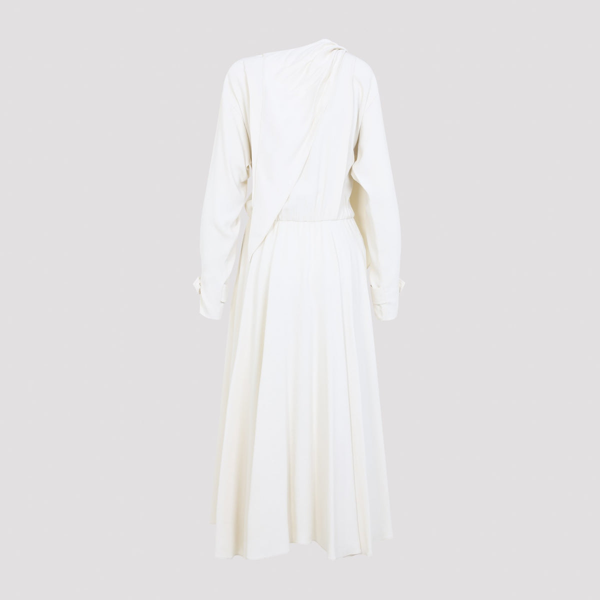 Alberta Ferretti Women's Viscose Satin Dress in Ivory