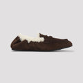 MIU MIU Women's Suede Loafers in Dark Brown