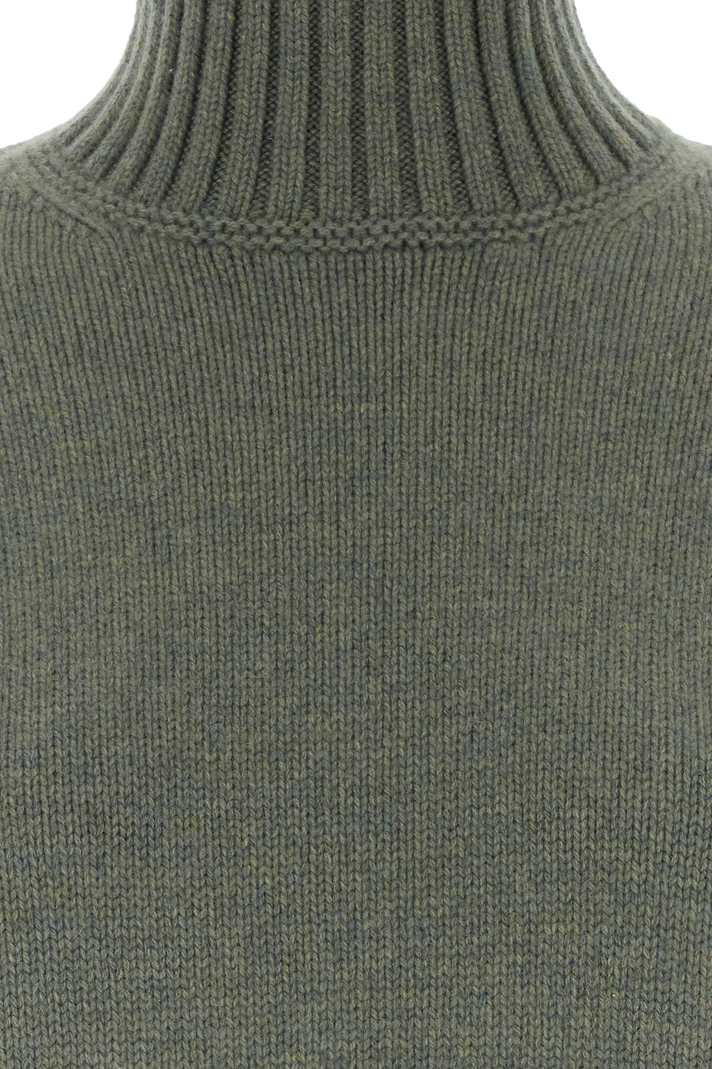 Loro Piana Women's Baby Cashmere Turtleneck Sweater in Green Melange
