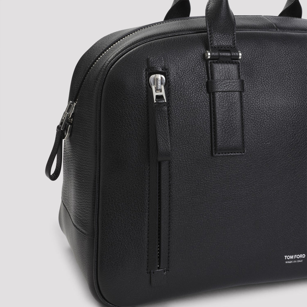 Tom Ford Men's Bowling Leather Bag in Black