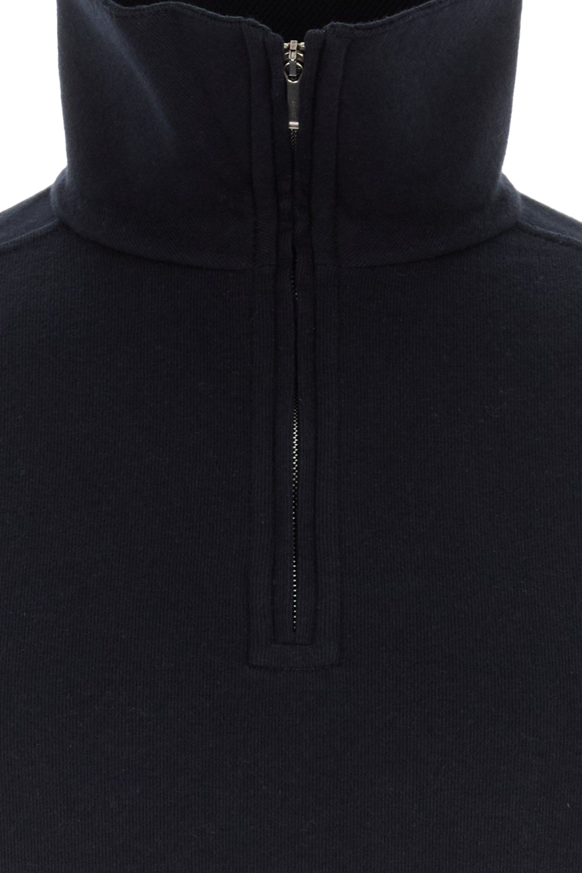 Loro Piana Men's Whitney Cashmere Polo Sweatshirt in Navy Blue