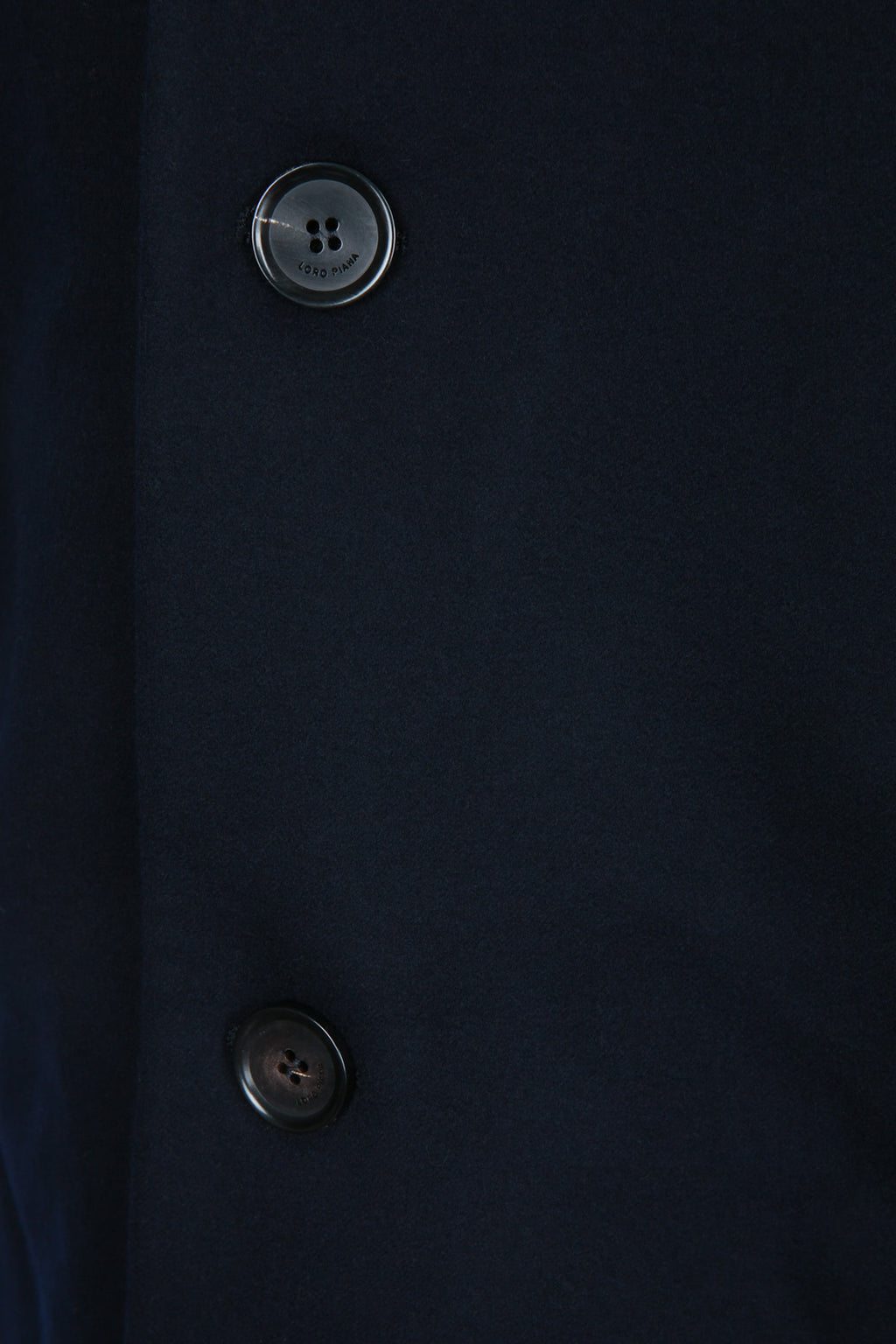 Loro Piana Women's Lenny Wool Coat in Navy Blue