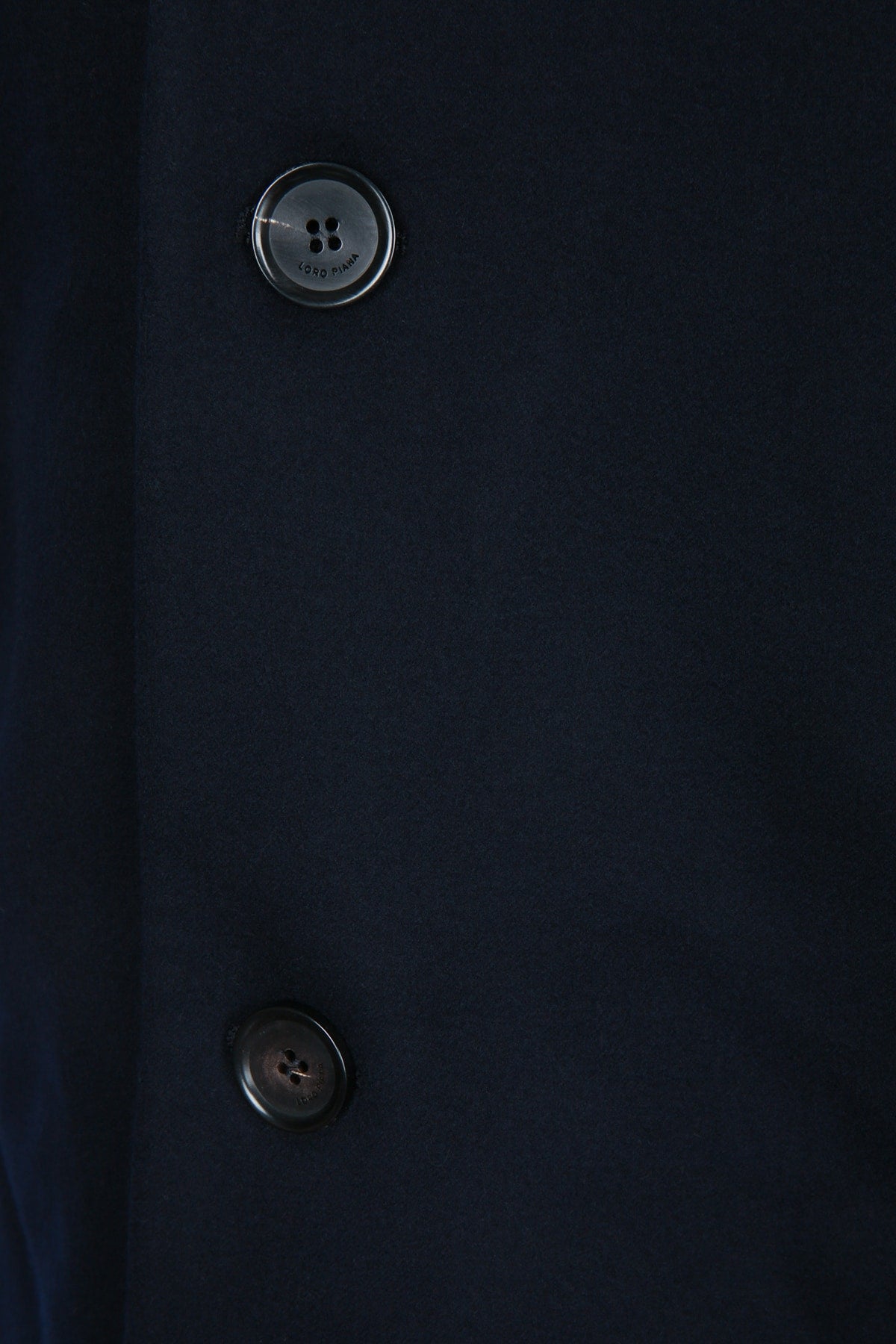 Loro Piana Women's Lenny Wool Coat in Navy Blue