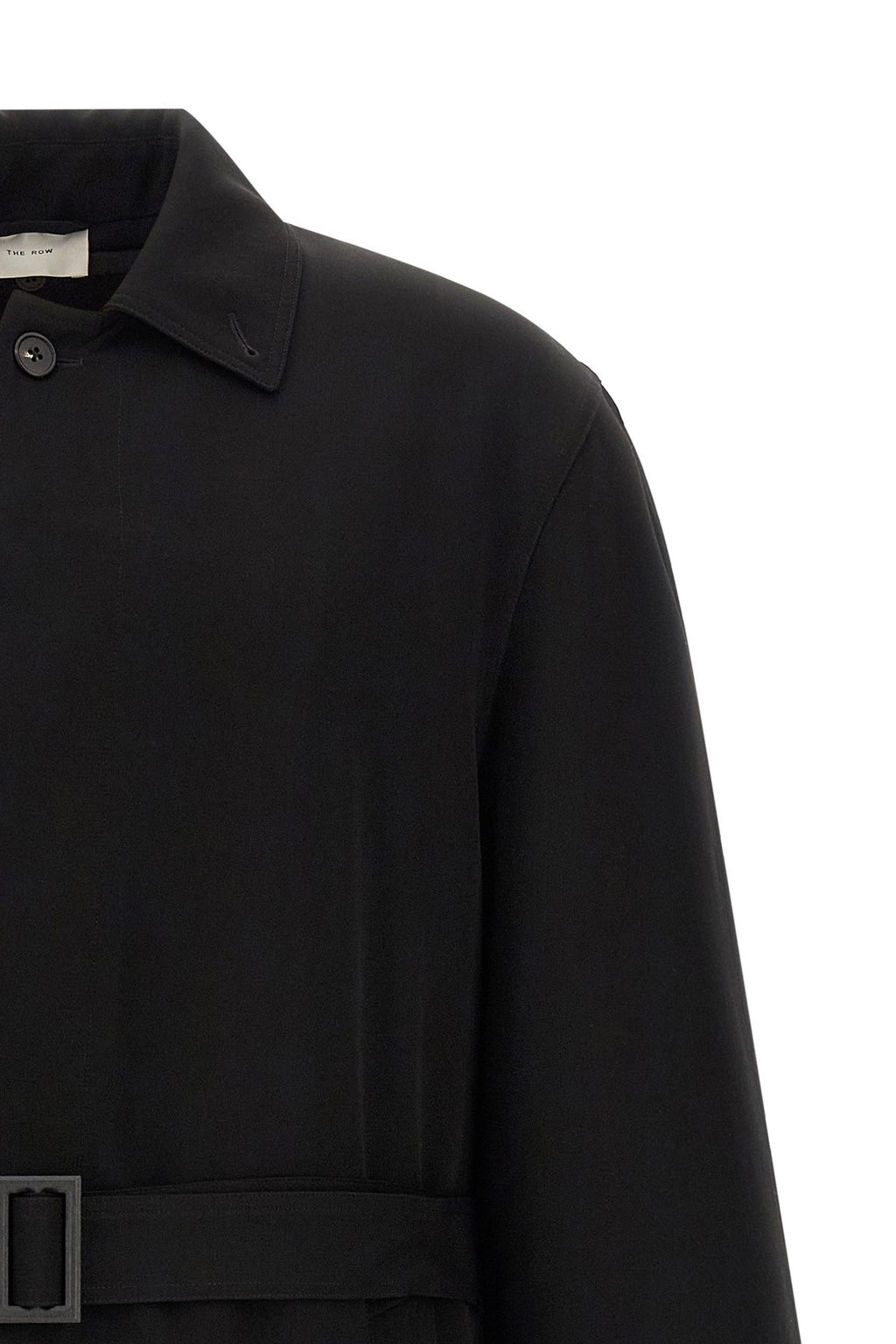 The Row Men's 2-in-1 Rozi Wool Coat in Black