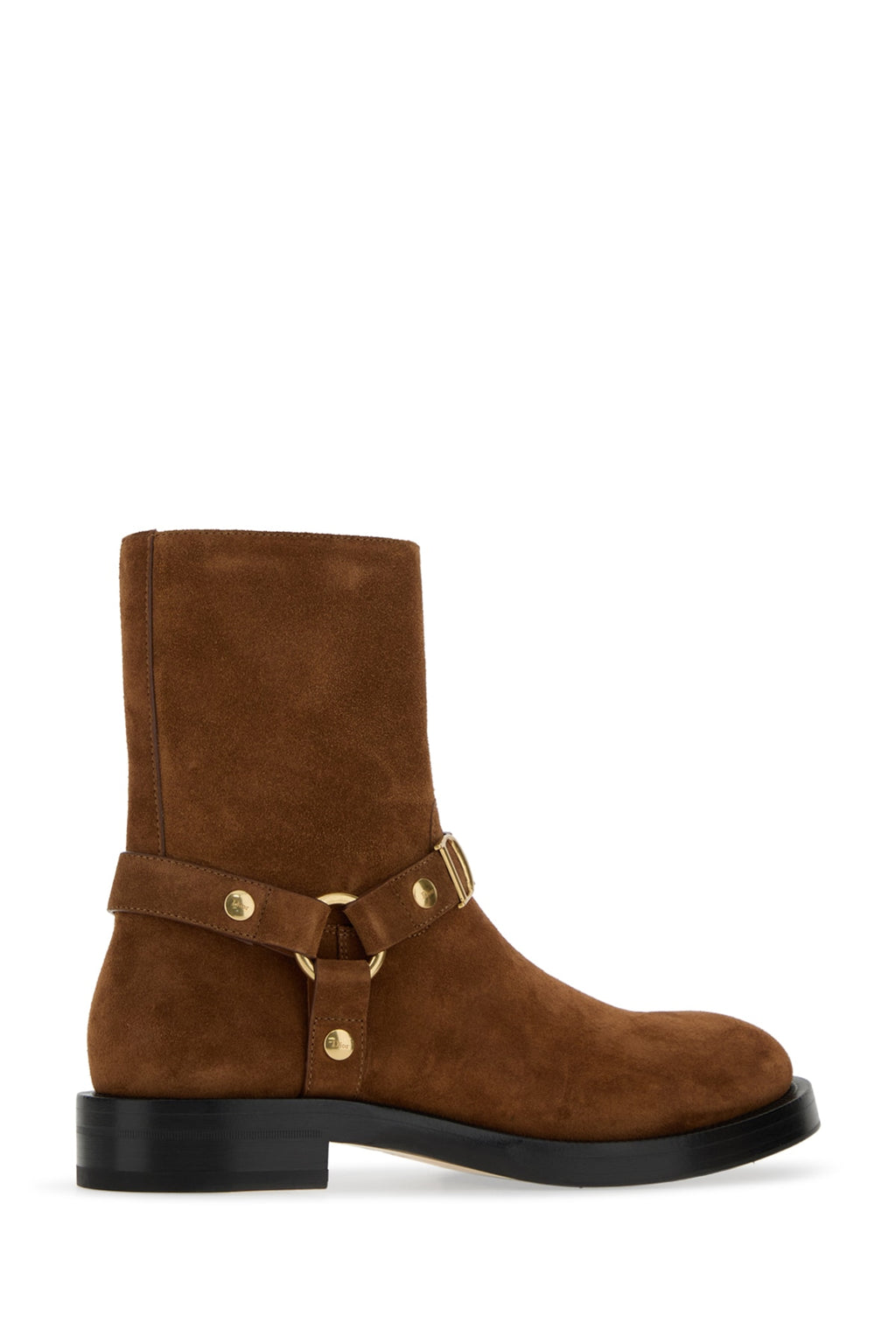 Dior Women's Bolt Suede Ankle Boots in Cognac