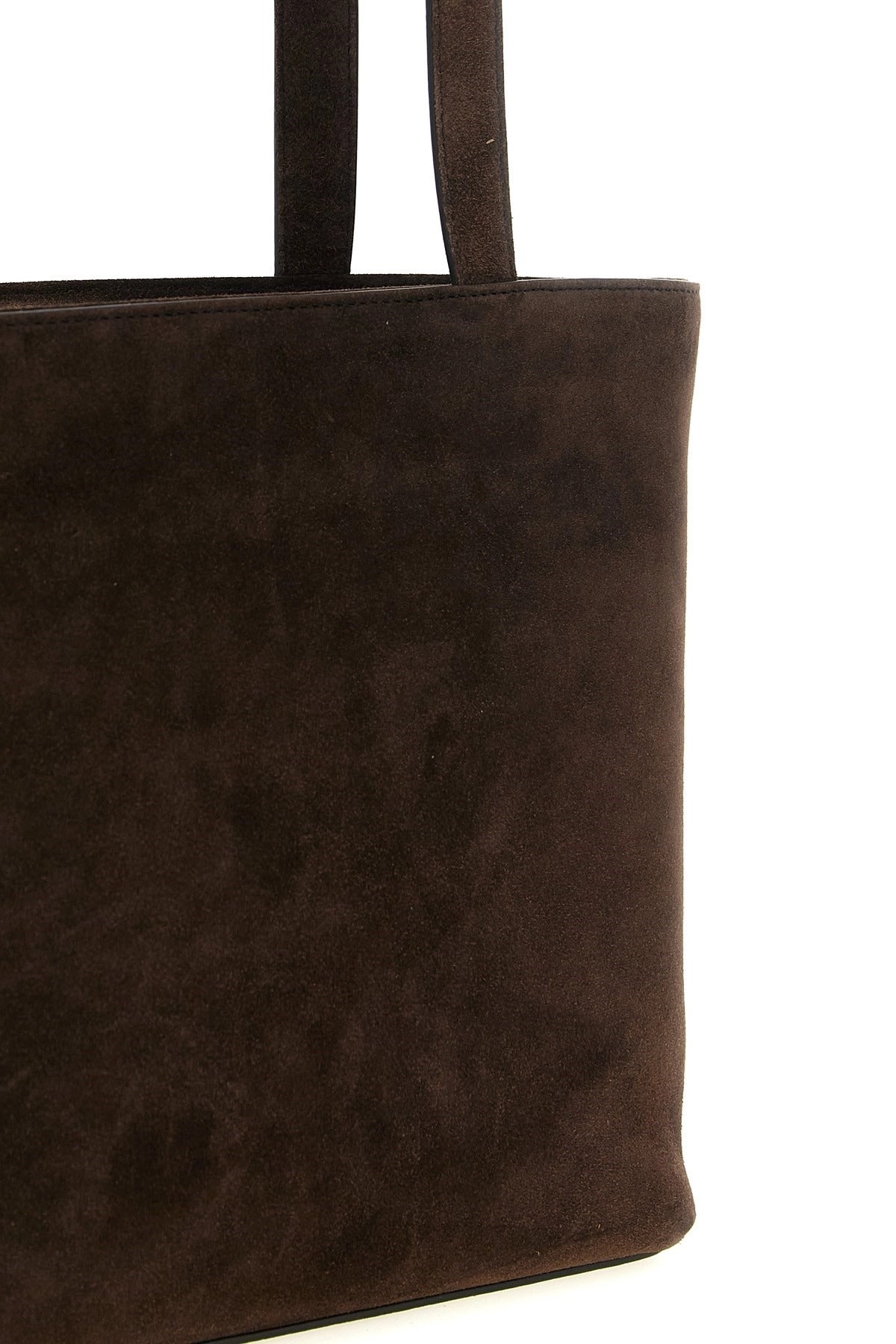 The Row Women's Parker Leather Shopping Bag in Brown
