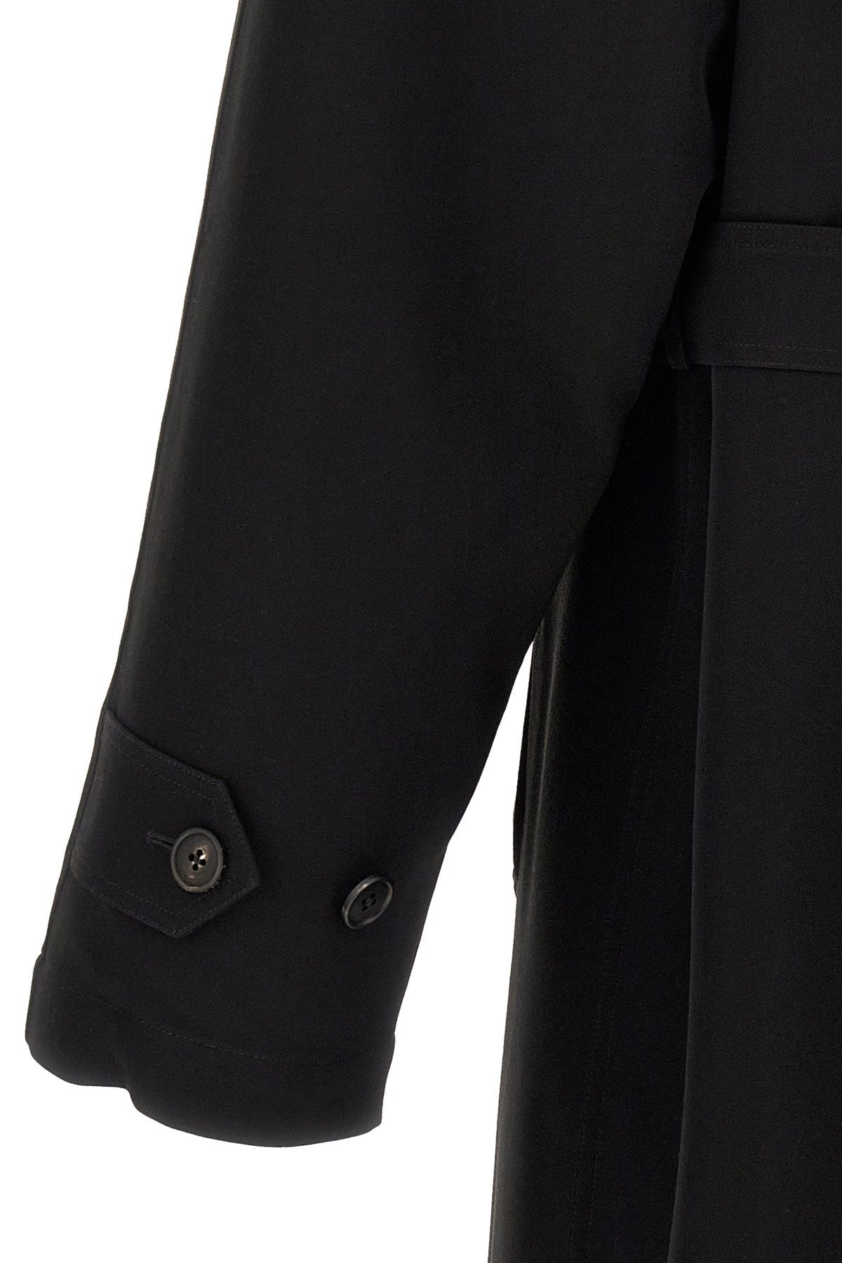 The Row Men's 2-in-1 Rozi Wool Coat in Black