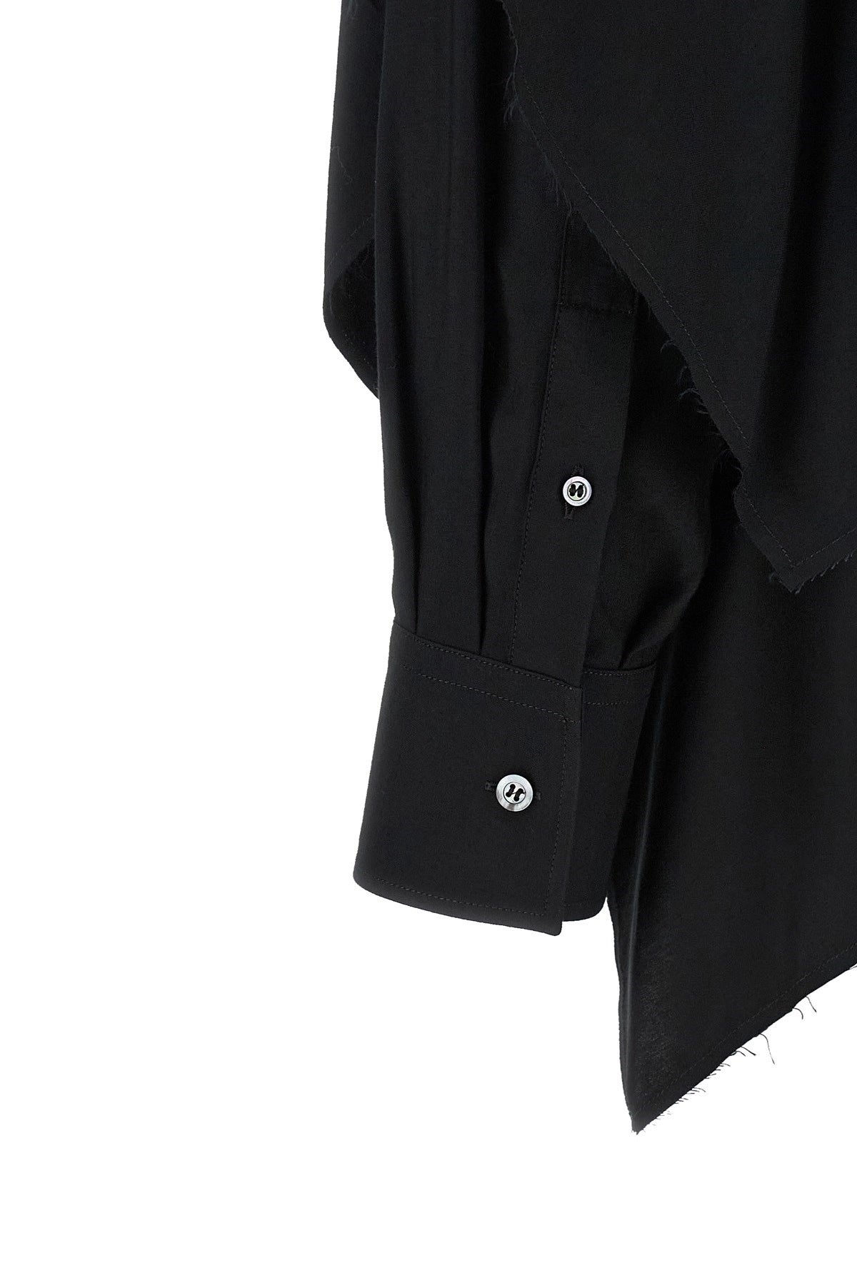 Maison Margiela Women's Viscose Cape Shirt in Black